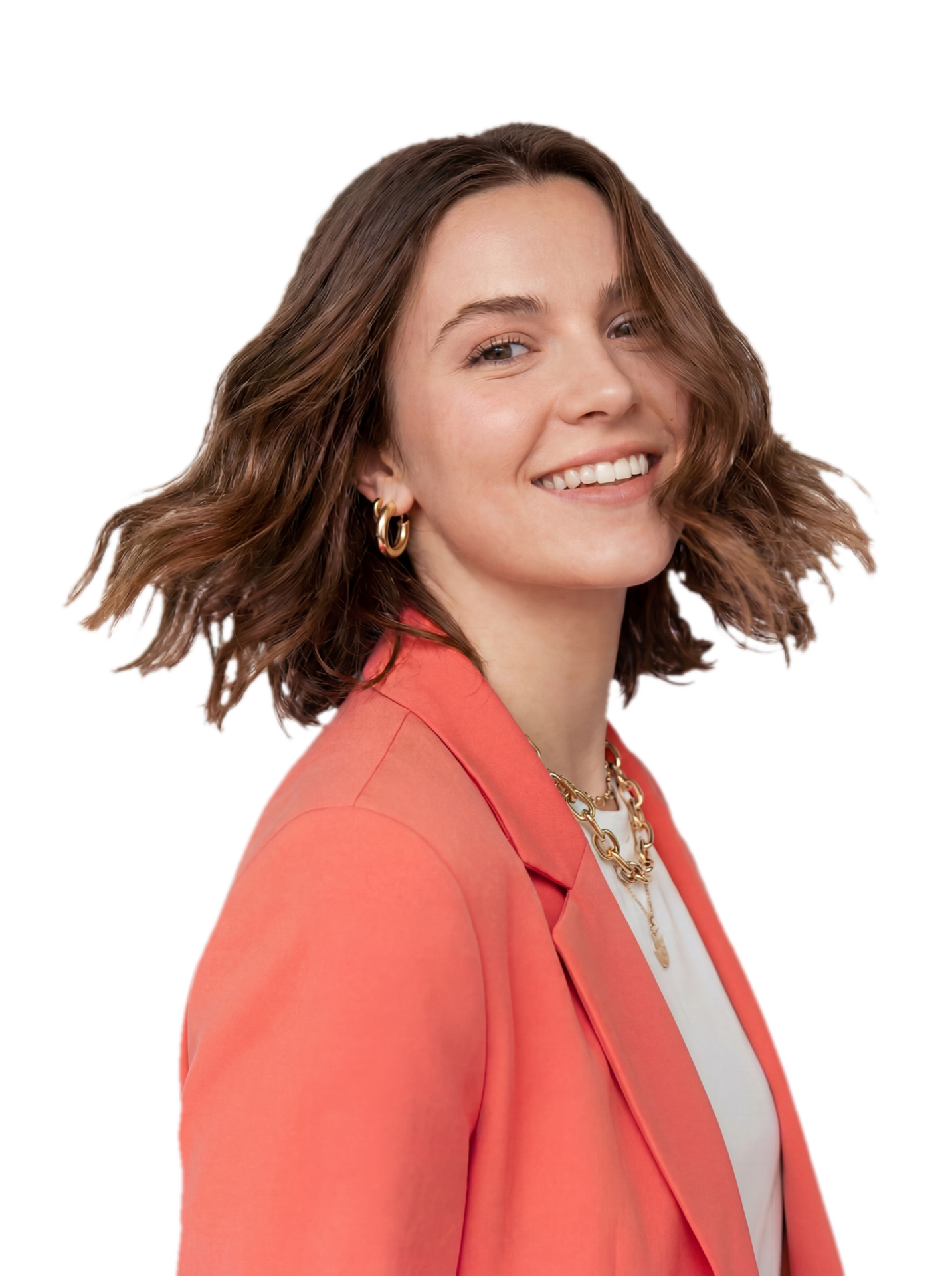 A communications graduate, smiling, ready to reach out to people in media and PR